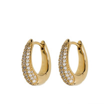 Fashion Zirconia Metal Dangle Earrings Jewelry